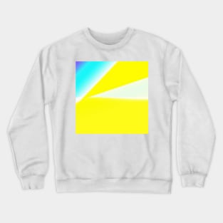 YELLOW BLUE WHITE ABSTRACT Crewneck Sweatshirt